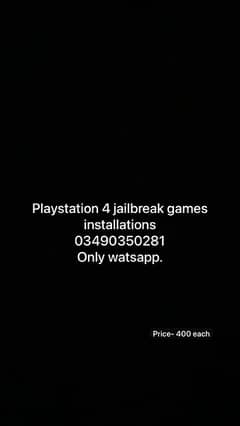 ps4 jailbreak games installation