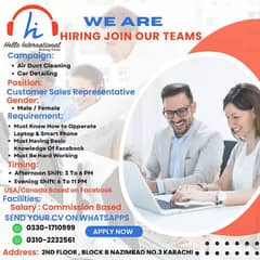 Jobs Vacancy Available Male and Female