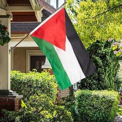 Out door Garden Flag Pole , Palestine Flag