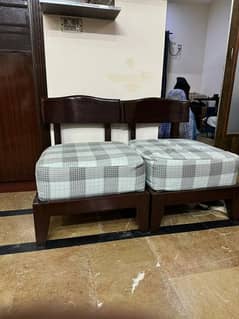 Sofa for sale with cover and Velvet Poshish almost new