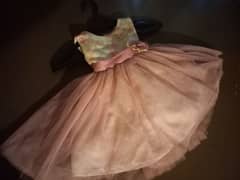 1-2 year old fluffy pink frock