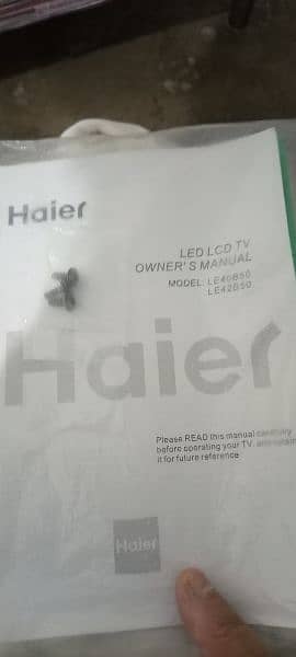 Haier 48" led 4k uhd  scratch less condition. whtsap +92 321- 520-5008 6