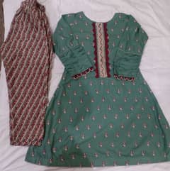 2pec Stich Lawn Embroiderd dress