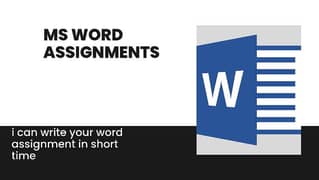 Ms word Assignments