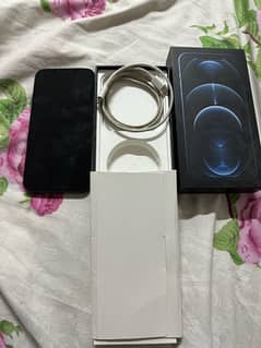 Iphone 12 pro max 256 gb pta approved 10/10 condition blue with box