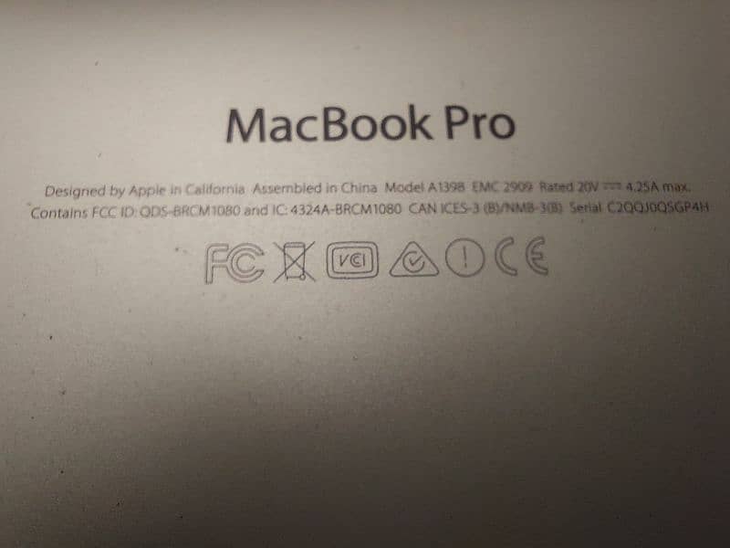 MACBOOK PRO 15 INCH 5