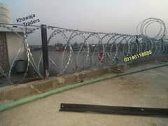 Home Security Concertina Barbed Wire Chainlink Fence Razor Wire