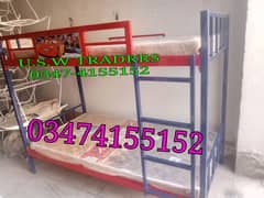 portable iron bunk bed double, triple