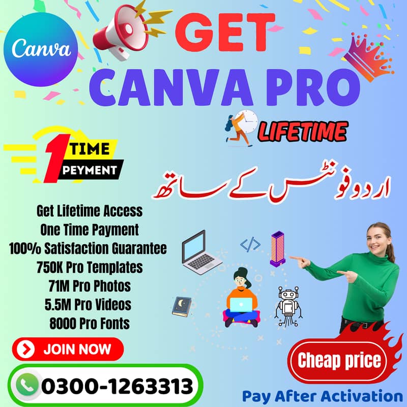 Canva Pro Lifetime For Graphic designers 0