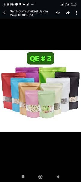 paper craft Stand up pouches , polythene Stand up pouches, nozzle 6