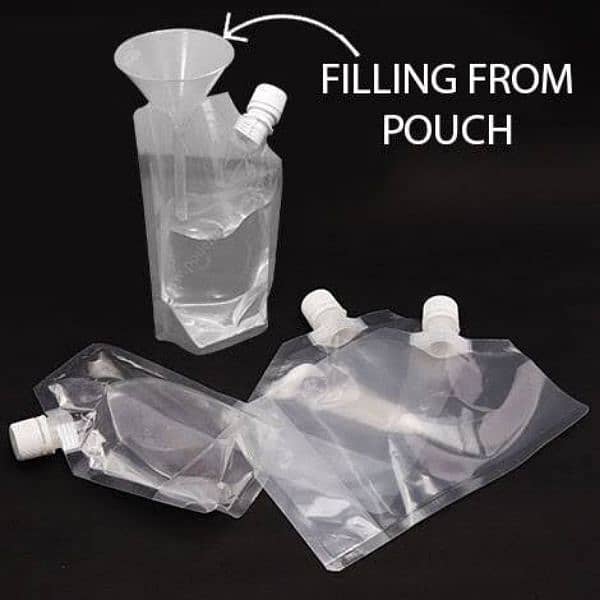 paper craft Stand up pouches , polythene Stand up pouches, nozzle 8