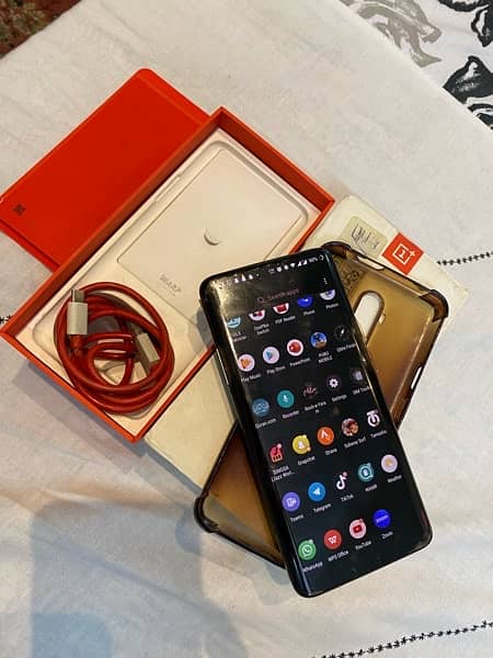 one plus 7pro full box dual aim offical approved set urgent sale 0