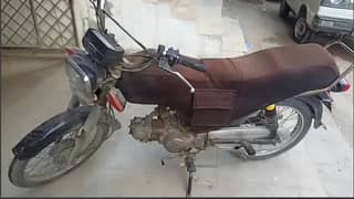 CRLF blike 70cc is ready for sell (Sukkur registered )