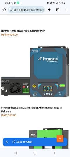 selling Fronus inverter hybrid 3.2 kv