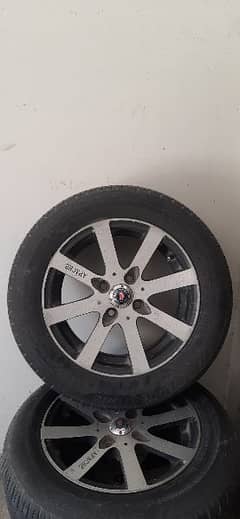 Alloy Rims with Tyres.