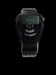 Mens Diesel Watch  – Stylish Time Display, Stunning Black