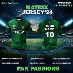 Pakistan Cricket New Shirt Jersey, World Cup 2024 T-Shirt (Tshirt)