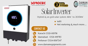 Sorotech Hybrid Solar Inverter REVO VM IV PRO T + WIFI 4kW