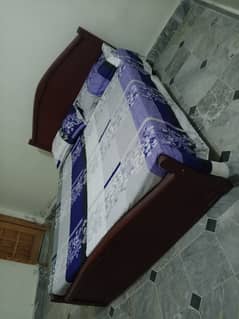 Queen size double bed for sale with mattress