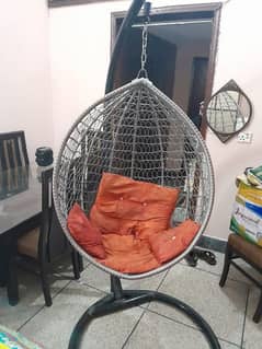 Hanging Swing Chair Jhoola with Stand