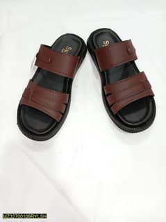 Men leather Slide Sandal