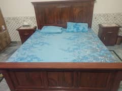 only bed and side table for sale 1 month use only condition like new