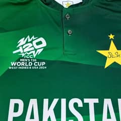 Pakistan New Matrix Jersey T-Shirt for Cricket T20 World Cup 2024 0