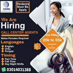 Looking staff for call center job (Matric to Master) students
