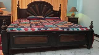 complete bedset with mattress and full size wardrobe