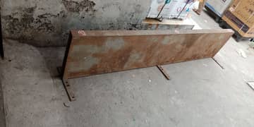 Two Iron shelves 8ft long for sale