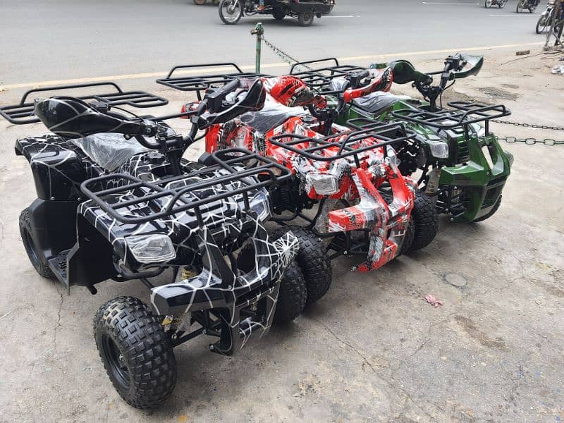 110cc quad atv 4 wheels self start 4stroke fuel delivery all Pakistan 1