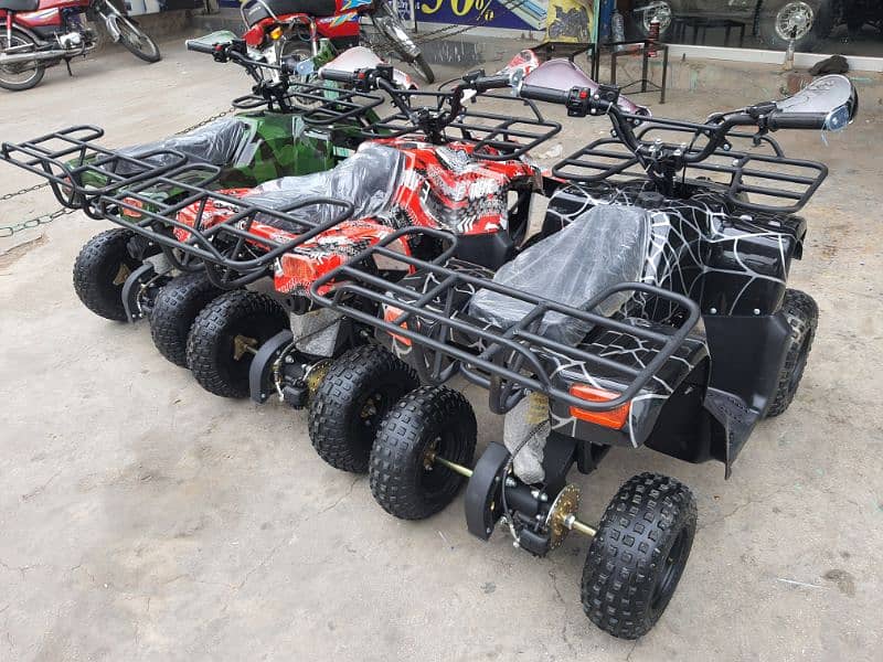 110cc quad atv 4 wheels self start 4stroke fuel delivery all Pakistan 2