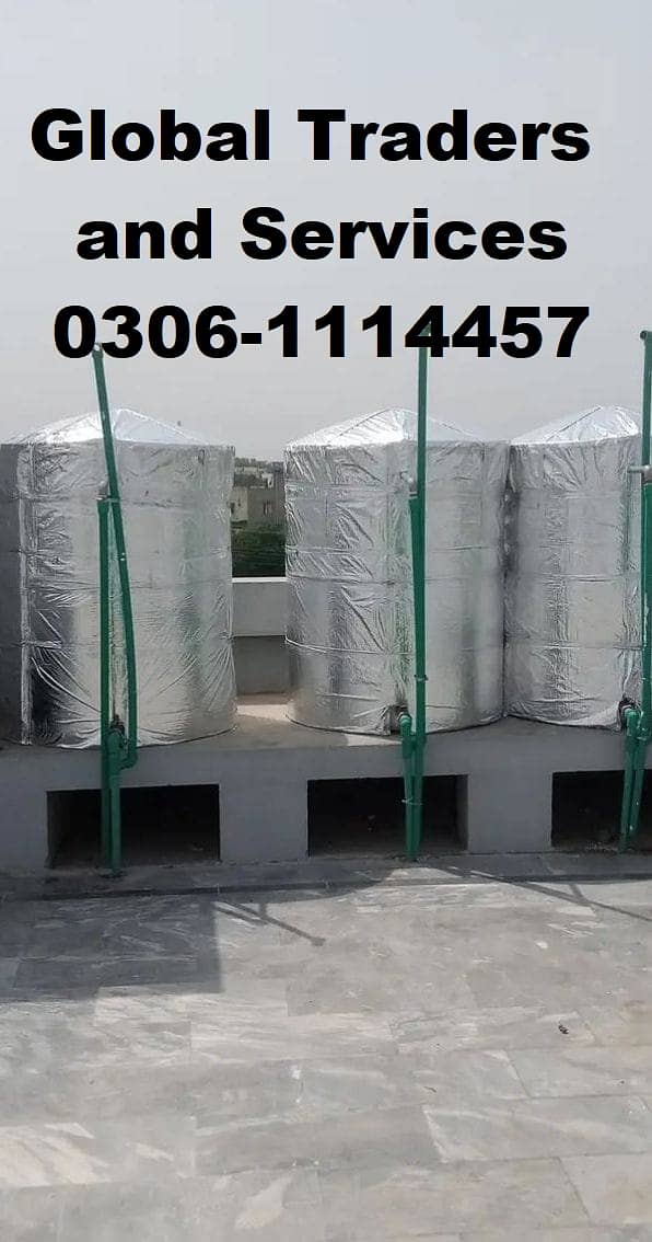 Heat proofing or Heat insulation water tank cleaning or water proofing 0