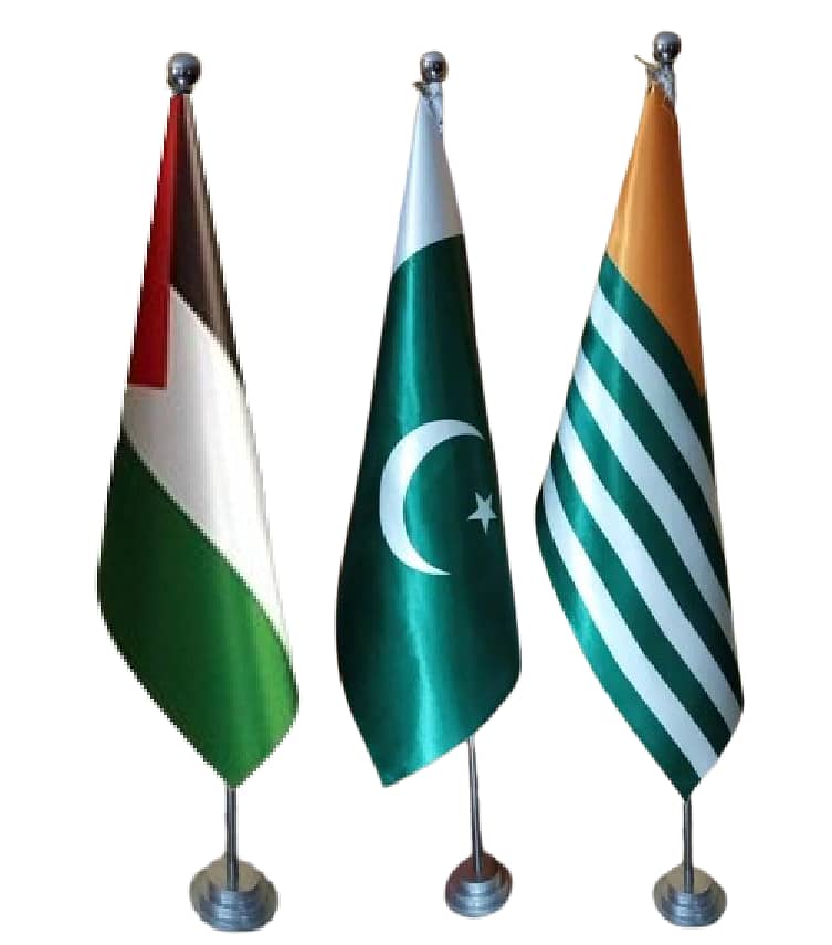 Indoor Flag & Pole for Office Decoration, Palestine Flag, From Lahore 15