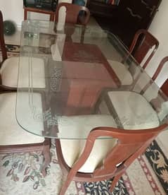 Brand New Glass Dining Table Set 6 Chairs