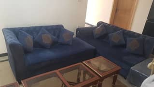 7 seater L shaped Sofas with 3 tables