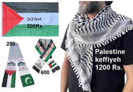 Palestine Flag 200Rs, Palestine Scarf keffiyeh 300Rs, Flag for College