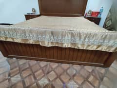 Double Bed with two side tables