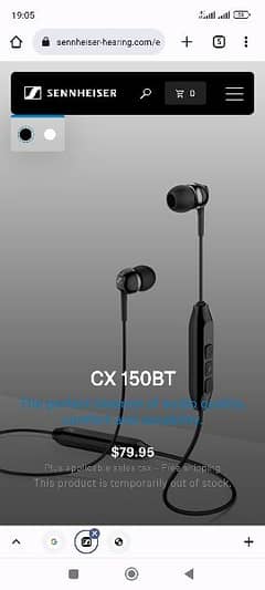 Sennheiser Bluetooth headphones German 0322-0521233