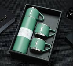 vacuum flask set with three cups 500ml