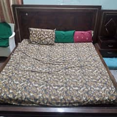 furniture for sell (1x bed with dressing table + 3door almari