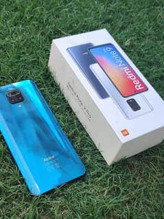 redmi note 9 pro with box and charger, good condition.