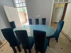 elite class dining table with 8 chairs