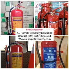 All types of fire extinguishers available