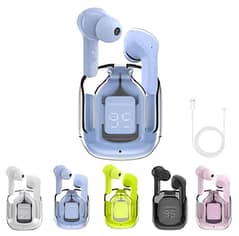 EARBUDS AIR 31 AIRPODS WIRELESS EARBUDS and CRYSTAL TRANSPARENT CASE