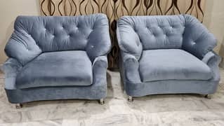 5 Seater Sofa Set with sofa covers For Sale