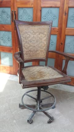 Office wooden revolving chair