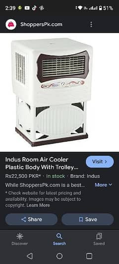 Indus air cooler used
