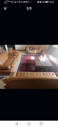 leatherite leather sofa set, wooden Sofa/Sofa set/six Seater Sofa Set