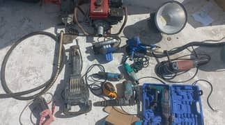 Used Machines (grinder, hilti, drill, shaft, sander, welding plant)